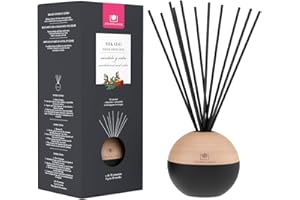 CRISTALINAS | Ambientador Mikado Esfera Premium | Ambientador Hogar | Aroma Sándalo y Cedro | Sensual | Larga Duración más de 16 Semanas | 180ml | 0% Alcohol |