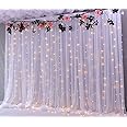 Hemito White Decoration Net with Led Fairy Lights for Romantic Dinner, Anniversary, Paper Birthday Party Celebration and Valentines Day Or Cabana Tent Decoration