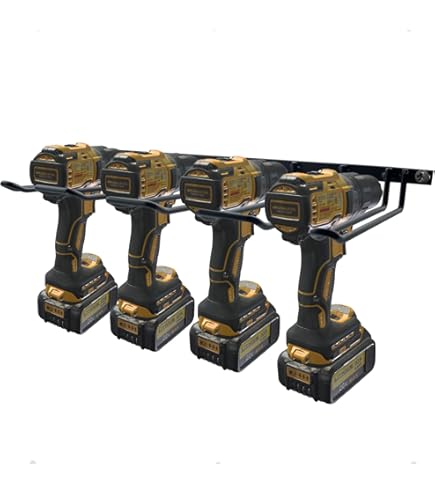 Smusei Chariot De Rangement à Roulettes Pour Outils électriques à 4 Niveaux Avec Porte-perceuse