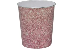 JVL Small Pink Sparkle Waste Paper Bin, 24.5cm x 26.5cm approx, One Size