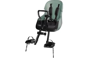 Silla Portabebé Bicicleta Delantera Bobike Evolve Mini con Seguridad Doble, Diseño Envolvente y Montaje en Tubo de Dirección