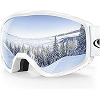 Findway Masque de Ski, Lunette de Ski pour Homme Femme Adulte, Masqué Ski OTG pour Ski et Snowboard Anti-buée, Anti-UV Photoc
