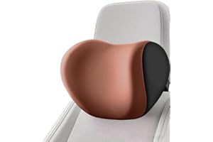 QKYDKY Almohada Cervical Coche, Almohada Cervical para Coche para Conducir, Almohada para el Cuello del Coche, Correas Ajustables para el Reposacabezas del Asiento del Coche