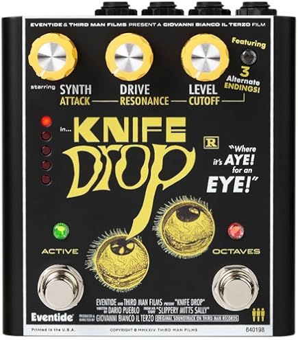 ギター Eventide Knife Drop Eventide Knife Drop | Sub-Octave Fuzz w/Synth FX : Amazon.com.tr