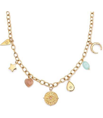 LOTUS STYLE Collar Mujer Con Gargantilla Acero Inoxidable - Colgante De Acabado Brillo - Resistente Al Agua LS2342-1/1 - Choker - Regalo De Cumpleaños, Aniversario, San Valentín, Madre Y Más
