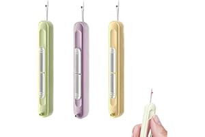 HYXODJY 3 Pièces Outil D’enfile, Enfile Aiguille Couture Main Enfile Aiguille en Plastique Enfile Aiguille Enfichable Passe Fil Couture Enfile pour la Couture à la Main, Le Tricot, Quilting Craft