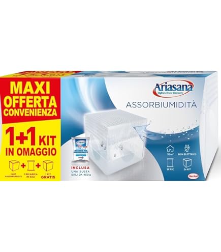 Sacchetti Aquafloow Deumidificatore - Contro Umidità, Muffa E Cattivi Odori, 12 X 280g - Foto 6