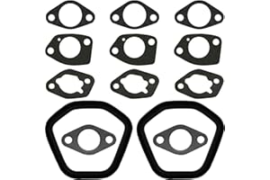 ZAMDOE Kit de Joints de carburateur pour Honda GX390 GX340 Gx420 Gx460 EU EM EB 5000 6500 pour Predator 420cc 389cc 396cc Moteurs, avec Joint de Couvercle de soupape d'admission de Silencieux