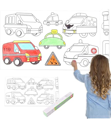 Rouleau De Dessin Pour Enfants - Rouleau De Papier à Colorier Pour Enfants, Rouleau De Papier à