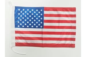 PANDIUI23 Drapeau de bateau USA 20 x 30 cm, tissu lourd, imprimé, résistant, avec maille et œillets, drapeau maritime des États-Unis 20 x 30 cm (USA)