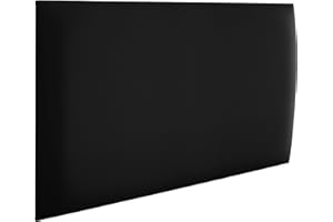 RAVIO Wandpaneele gepolstert | 3D Wandverkleidung mit Schaumstoff | Wandkissen als Kopfteil für Bett | Wanddekoration für Schlafzimmer, Kinderzimmer, Büro, Diele | (Soft 11 - Schwarz, 70x30 cm)