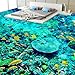 Produktbild Wapel Fototapete 3D Wandtapete Benutzerdefinierte Größe Tapeten Herrliche Blaue Ozeanwelt, Wanddekoration Des Schlafzimmerküchenbadezimmers 3D Boden 250x175cm
