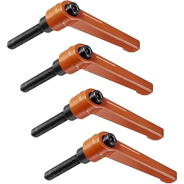 SUQIN 4 stuks verstelbare klemhendels M10 x 60 mm sluithendel
