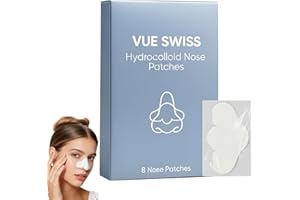 DITU Vue Swiss Nasenpflaster, 2026 Mitesserentferner Stripes, Hydrokolloid Pflaster zur Tiefenreinigung, Tiefenreinigung, Verkleinert und Befreit Poren, Absorbiert Talg, Alle Hauttypen (1 schachtel)