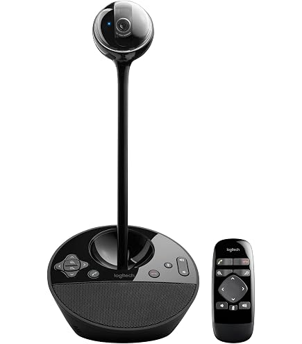 Logitech MeetUp Camera PTZ 4K Per Sale Conferenze – Zoom 5x, Triplo Microfono, Altoparlante, Telecomando, Supporto TV Fino A 55″ E Certificazioni Teams/Zoom