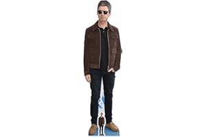 Star Cutouts Ltd CS696 Life Size Cut Out with Mini Version of Noel Gallagher, Cardboard, Multi-Colour, 173 x 49 x 173 cm