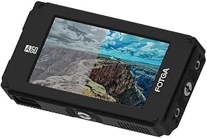 Fotga DP500IIIS A50TLS 5-inch FHD Video Camera Touch Screen Field Monitor,3D LUT, 3G SDI,HDMI 4K Input/Output,1920x1080,510cd/m²,Dual NP-F Battery Plate for DSLR Mirrorless Camera A7 A7R A7S III GH5