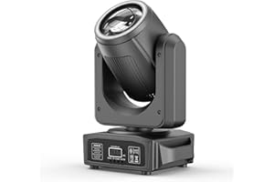 YESPICK 150W Cabeza Móvil Luces de DJ, 18 prismas giratorios, iluminación de escenario, 8 gobos con DMX512 maestro-esclavo y modos activados por sonido para eventos, fiestas