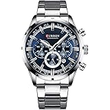 Curren 8363 Montre à quartz pour homme avec trois sous-cadrans et affichage  de la date Bleu : Amazon.fr: Montres
