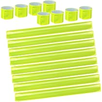 16 Brassards Réfléchissants JRILUO - Bracelets Sécurité Fluorescents Pour Course, Vélo, Enfants