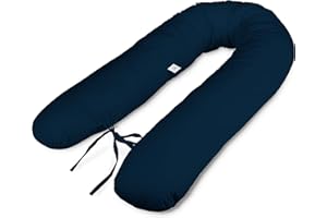 ‎EKM TRADE 180cm Typ V XL Stillkissen Schwangerschaftskissen Lagerungskissen Seitenschläferkissen Handmade 100% Zertifizierte Baumwolle Geräuschlos ekmTRADE (16)