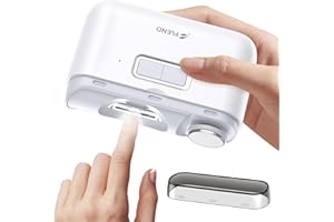 BEAUZMO Electric Nail Clipper, Nail Trimmer Nail Polisher 2 in-1, Automatic Nail Clipper 2 Speed Fingernail Clippers Nail File with Light, Women Manicure Set Nail Clippers for Baby Kids Seniors Weak Hands