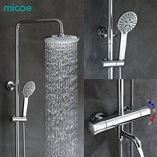 Micoe Bathroom Thermostatic Mixer Shower System M-A1011-1DA
