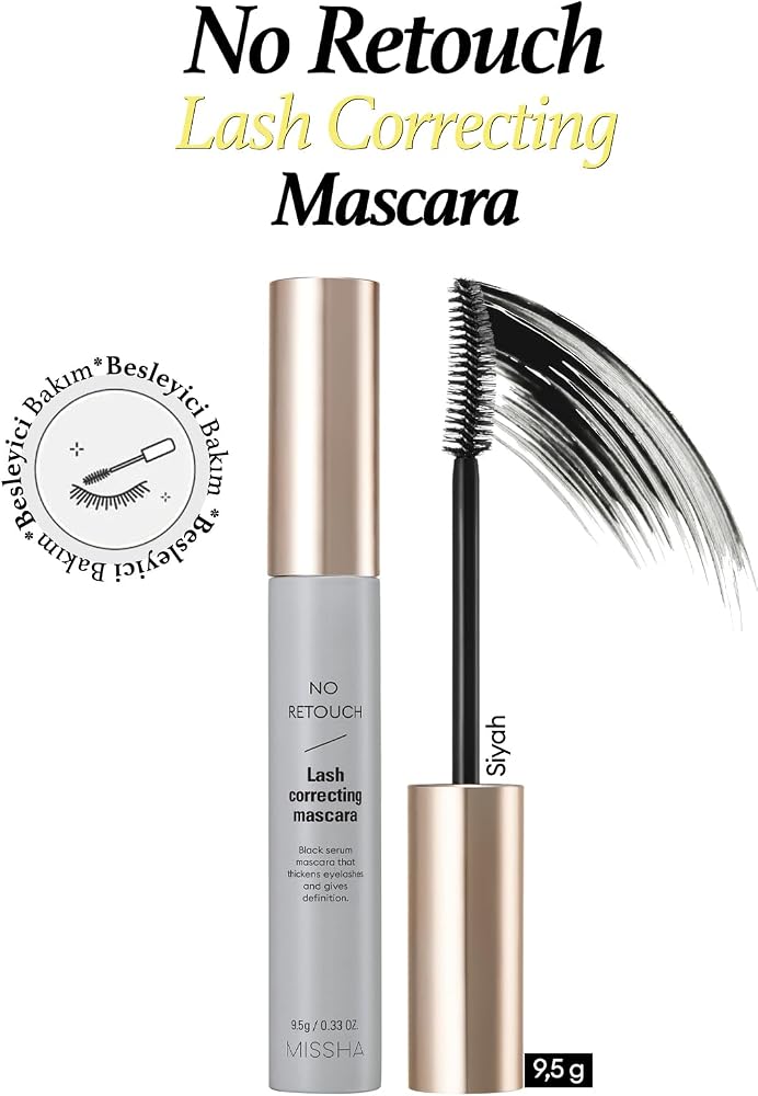 Missha No Retouch Lash Correcting Mascara Black, 8414