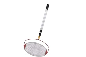 XZBLING Walnuss Sammler Nusssammler Rollsammler Mit Verstellbarer Teleskopstange, Edelstahl Haselnuss Sammler Obstsammler Kugelpflücker Für Nüsse Früchte Pekannüsse Pflaumen Golf, (Mit Teleskopstange)