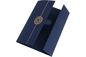 RUIXIA 5 Stück Ehrenurkunde Urkundenmappe A4 Zertifikat Mappe Urkundenhülle Halter Hardcover Zertifikathülle Diplom Vergoldet Zeugnismappe Zeugnisse Abdeckung