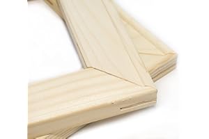PRESTIGE SALES ONLINE Solid Pine Canvas Stretcher Bars - Canvas Frames for Paintings, Prints & Posters - Sold in Pairs Including Wedges (25cm - 10")