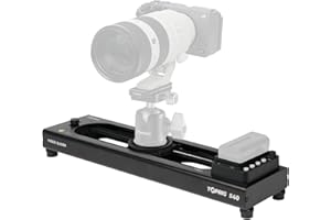 Toprig Camera Video Slider S60 Adjustable 24''/60cm Motorized with Full Button Control 120° Panoramic Shooting Support APP Bear 4kg Horizontally Bluetooth Connect (S60)