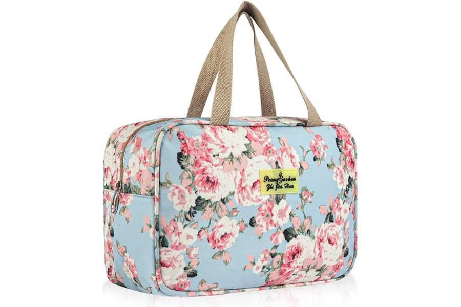 Aucuu Toiletry Bag, Large Full Size Toiletry Bag, Travel Hand-Held Make up Wash Bags, Portable Waterproof Toile-Try Kit, Bathroom Storage Case, Cosmetic Organizer for Travel, Camping for Women Girl