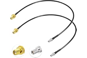 Eightwood Antena 4G SMA do TS9 kabel 4g LTE antena SMA żeński do TS9 męski z 30 cm 11,8 cala RG174 2 szt. do anteny Hsdpa 2G 3G 4G Router UMTS Mobile Broadband