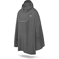 normani Unisex Regenponcho - Wind und Wasserdicht mit Bauchtasche, 3M Refelktoren und seitlichen Eingriffen