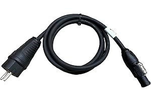 NWP Netzkabel 1,5m Schuko Stecker auf powerCON True1 Buchse - 3x1,5mm² - Gummischlauchleitung - NAC3FX-W