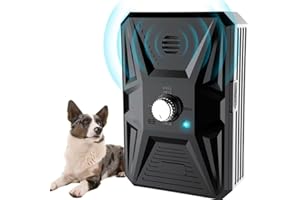 BUBBACARE Anti-Bell-Gerät, 3 Ultraschall-Hundeabwehrgeräte mit Einstellbarer Frequenz, 50 Fuß effektive Reichweite, Haustier-sanftes Gerät Sonic Bark