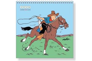 TINTINIMAGINATIO Calendrier mural 2026 Tintin et les activités de loisirs 30x30cm (24492)