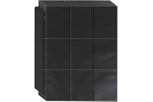 FUNKLU Raccoglitore Carte Collezionabili, 900 Tasche Binder Album Carte 50 Pagine per 18-Tasche, Buste per Carte Trading Card Sleeves Fogli per Raccoglitore ad Anelli A4 Binder Photo Card Collezion