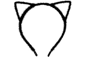 AUXHCYL Cat Ears Headband,Halloween Headbands for Women Kids,Alice Hair Band,Catwoman Costume Hair Accessories(Black)