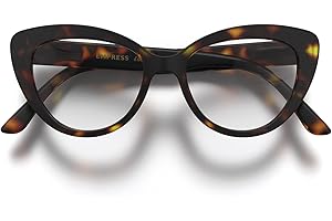 LONDON MOLE® Empress fashion glasses | Zero's with clear lenses | Cool cat eye shaped frames | Women’s | Spring hinges