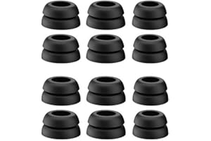 WIKI VALLEY 6 Paar Ultra Comfort Galaxy Buds Pro Ohrstöpsel Replacement,Doppelflansch Galaxy Buds Pro Kopfhörer Ohrstöpsel Satz,Silikon Kopfhörer Ear Buds Zubehör kompatibel mit Samsung Galaxy Buds Pro