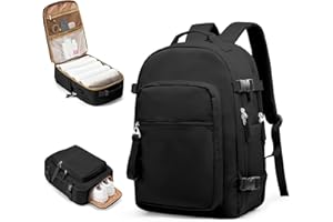 coofay Mochila de Viaje, Impermeable 40L Mochilas Maletas Cabin Avion para 45x36x20 Easyjet Ryanair 40x20x25, Bolsa de Viaje Mujer Equipaje de Mano