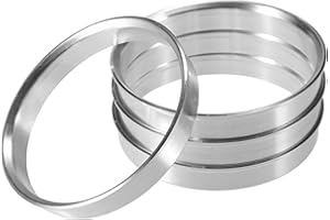 X AUTOHAUX 4pcs OD 65.1mm to ID 60.1mm Aluminum Alloy Car Hub Centric Rings