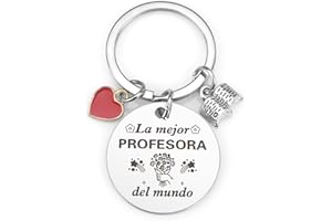 TWIDELS Llavero Profesor Profesora Regalo Profesor Profesora Maestro Maestra Regalo Profesora Guarderia Regalos Profesores Regalo del Día del Maestro Acción de Gracias Regalo de la Graduación Jubilación