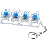 Yopple Keyboard Keychain for stress Relief, Keyboard Fidget Keychain Keyboards Decompression Button Finger Clicker Toys Senso