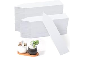 RJAYAA Pflanzenschilder zum Beschriften 200 Stk Pflanzen Beschriftung Etiketten Schilder Plastik Pflanzschilder für Draussen Wetterfest 10x2CM