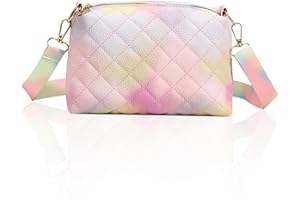 FOSDICK Umhängetasche Mädchen Kinder mit Verstellbarer Schultergurt Handtasche Mädchen, Niedlicher Kinder Crossbody Bag Geldbeutel für den Urlaub Reise Outdoor Aktivitäten