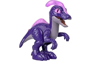 Imaginext Jurassic World Duży Parazaurolof Deluxe Figurka dinozaura XL (25 cm) ze światełkami i dźwiękami dla dzieci od 3 do 8 lat HML43