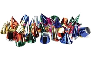CARNIVAL TOYS 100 Cappellini mignon metallizzati cotillon Capodanno